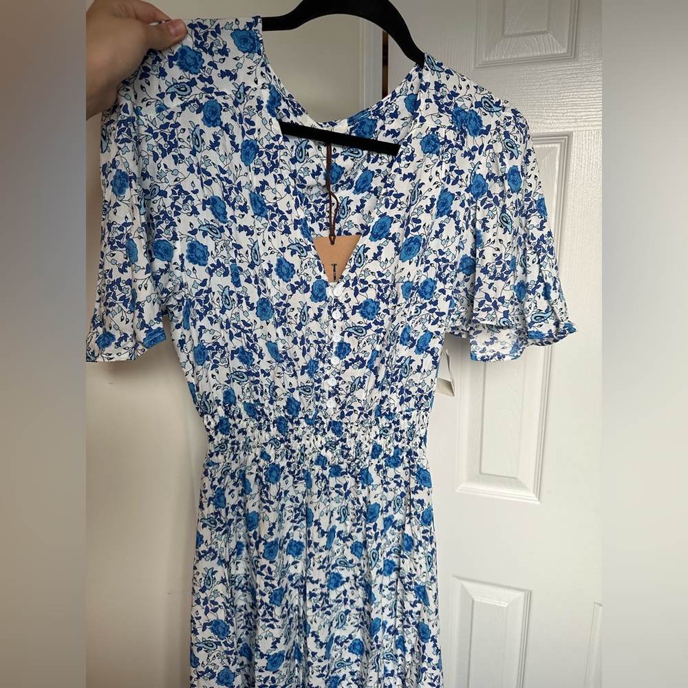 High low cotton floral summer dress